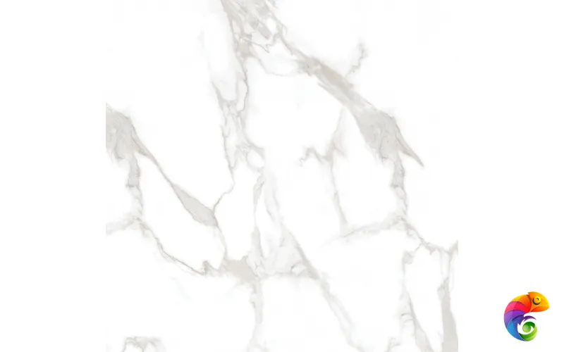 Statuario Perfect Silver Керамогранит белый 80х80 Полированный