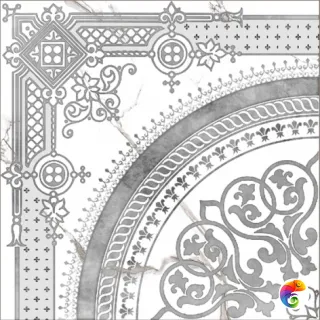 Classic Marble Декор Белый G-270/G/d02/40x40