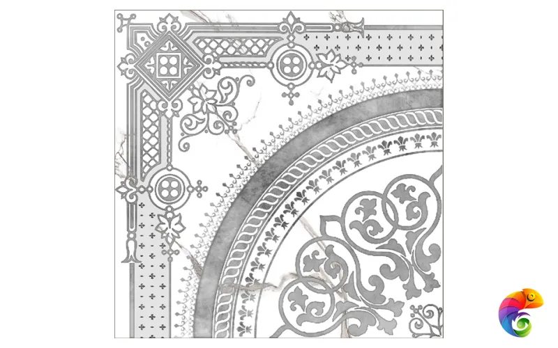 Classic Marble Декор Белый G-270/G/d02/40x40
