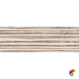 Polaris Плитка настенная серый рельеф 17-10-06-493 20х60