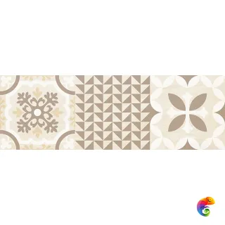 Shine Плитка настенная бежевый узор 17-00-11-1198 20х60