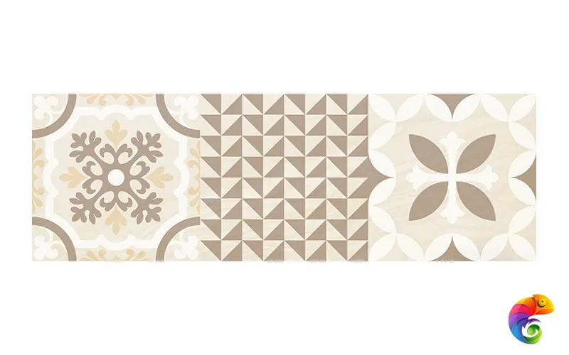 Shine Плитка настенная бежевый узор 17-00-11-1198 20х60