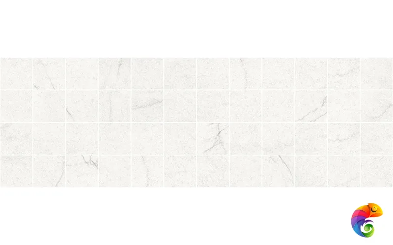 Rock Декор мозаичный белый MM11186 20х60