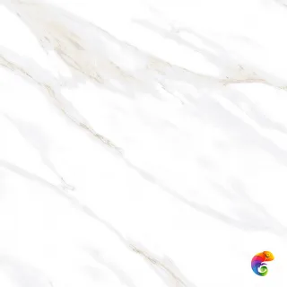 Calacatta Clarity Gold Керамогранит белый 80х80 Матовый