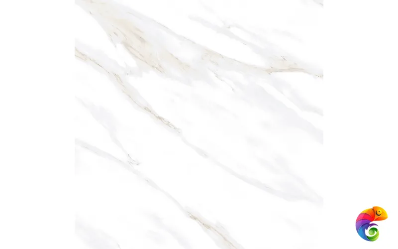 Calacatta Clarity Gold Керамогранит белый 80х80 Матовый