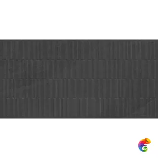 Badrock Shadow Deco Art Керамогранит графитовый 60х120 матовый структурный
