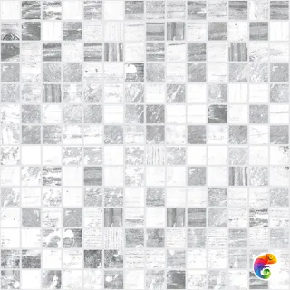 Extra Мозаика серый+белый 30х30