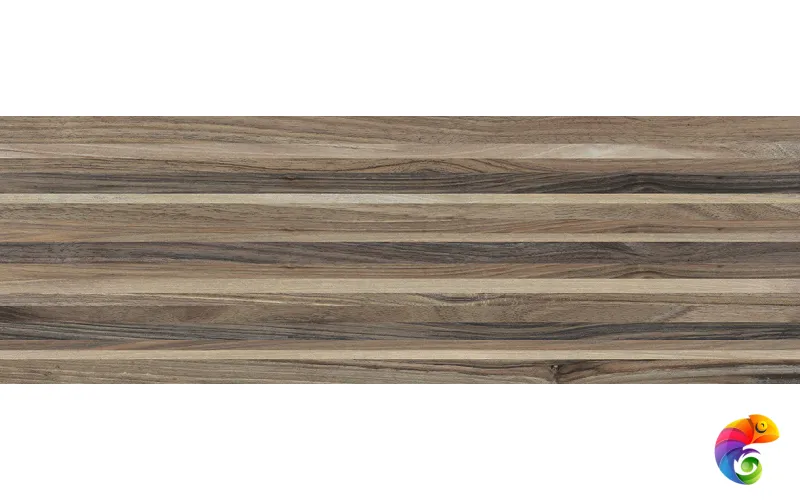 Zen Плитка настенная полоски коричневый 60030 20х60