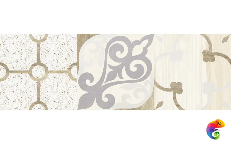 Woody Плитка настенная бежевый узор 25х75