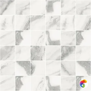 Silver Мозаика белый 30х30