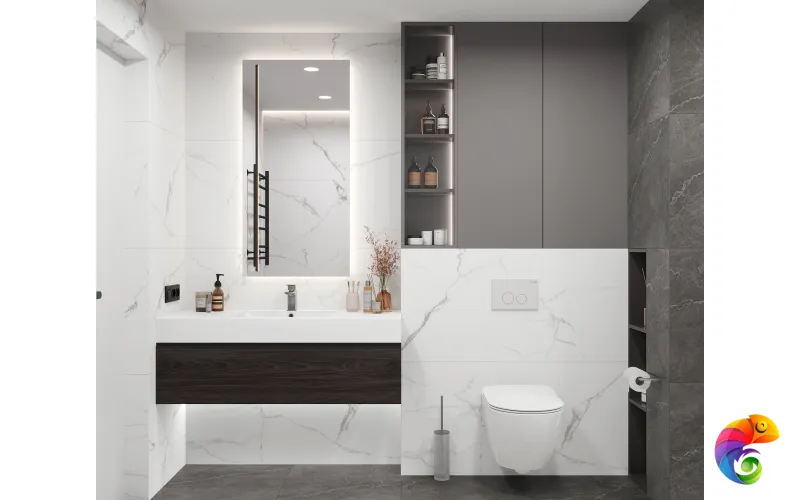 Mars Grey Керамогранит белый 60x120 Матовый Карвинг