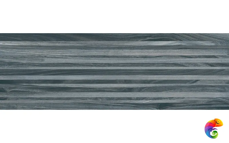 Zen Плитка настенная полоски чёрный 60034 20х60