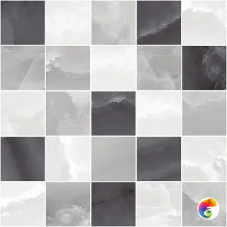 Prime Декор мозаичный серый микс MM34040 25х25