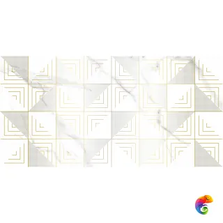 Blondi Декор белый 25х50