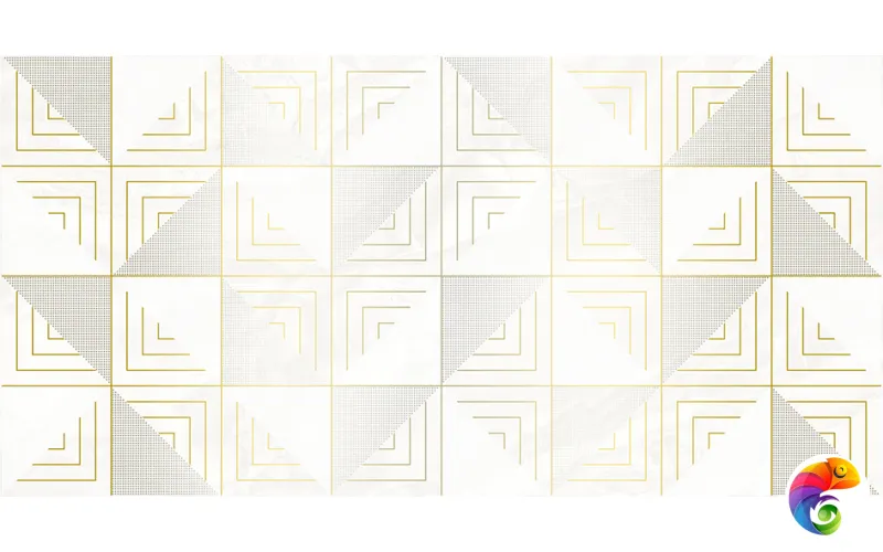 Mania Декор белый 25х50