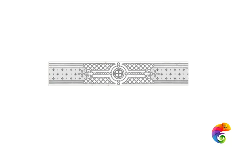 Classic Marble Фриз Белый G-270/G/f02/7x40