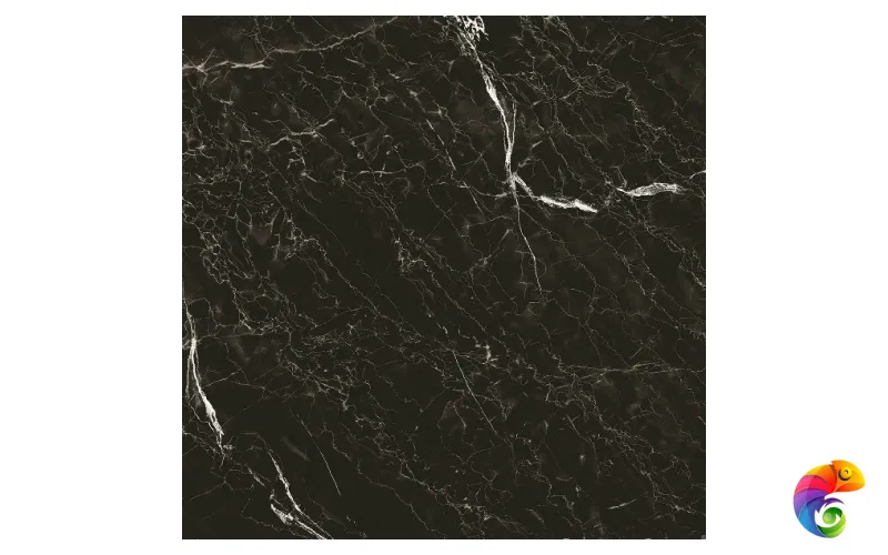 Classic Marble Snow Black Керамогранит черный глянцевый, GT-272/gr 40х40