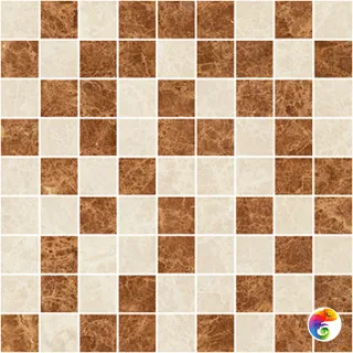 Libra Мозаика оранжевый+бежевый 30х30