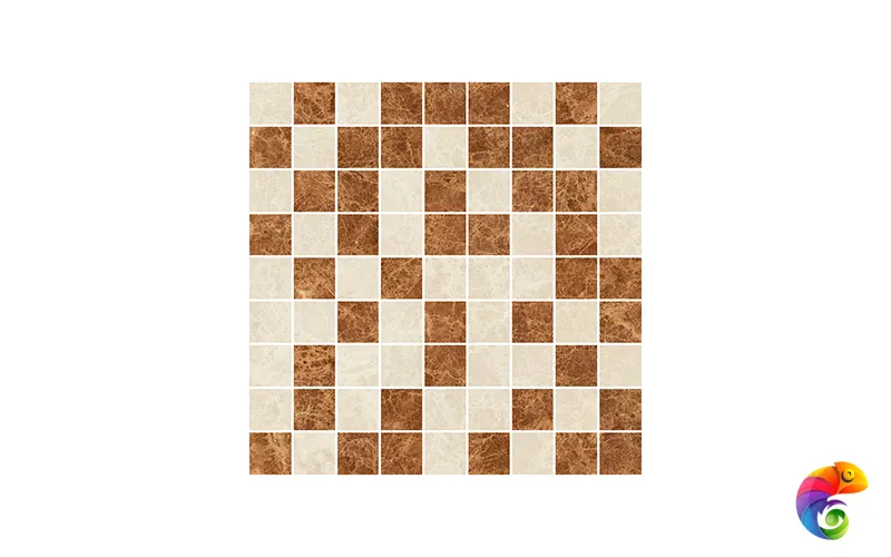 Libra Мозаика оранжевый+бежевый 30х30