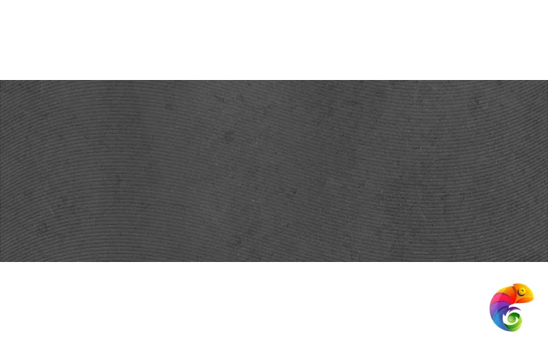 Story Плитка настенная черный волна 60096 20х60