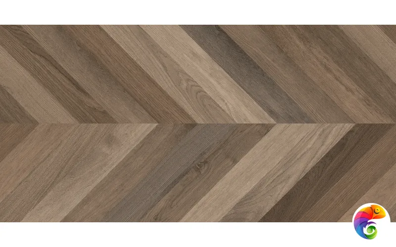 Wood Latina Brown Chevron M Керамогранит коричневый 60х120 матовый карвинг