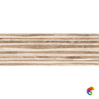 Polaris Плитка настенная бежевый рельеф 17-10-11-493 20х60