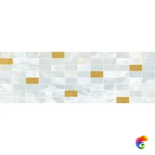 Eden Декор мозаичный светло-голубой золото MM60156 20х60