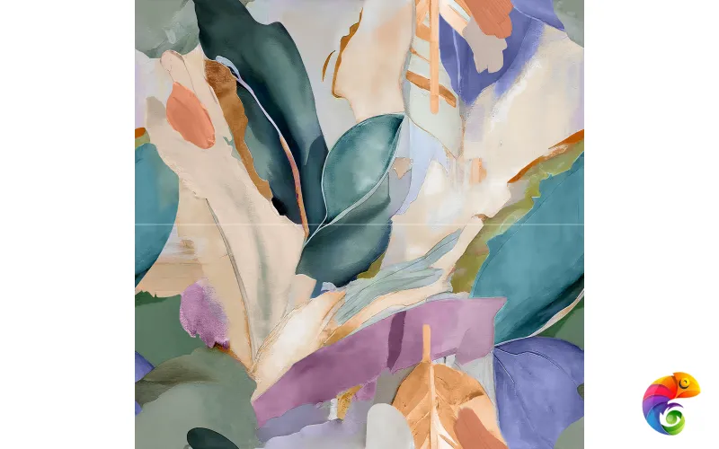 Панно Impression blue OS\B392\2x\48000R 80x80 глянцевый обрезной