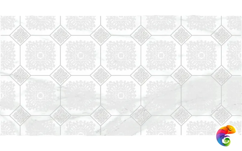 Olimpus Grand Декор белый 25х50