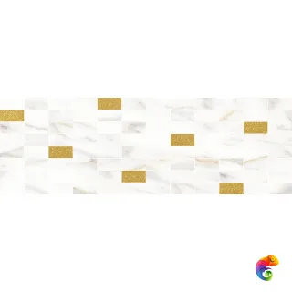 Aragon Декор мозаичный белый золото MM60157 20х60