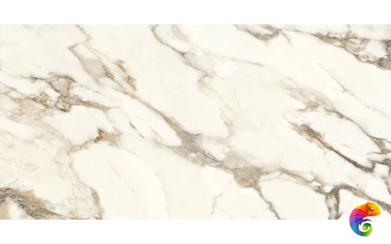 Calacatta Bronze Керамогранит белый полированный 60х120