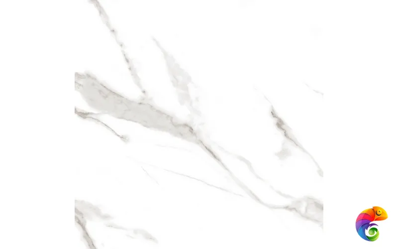 Calacatta Sharp Silver Керамогранит белый 60х60 Полированный