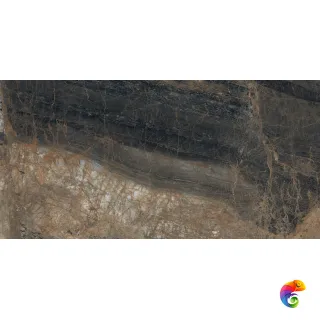 Lunar Marron Керамогранит коричневый 80х160 матовый+гл.чернила