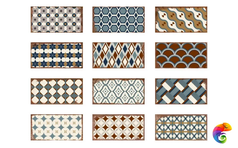 Плитка Artisan Astur Blanco Mix 10*20 (1кор/50шт/1м2) Mix 10×20