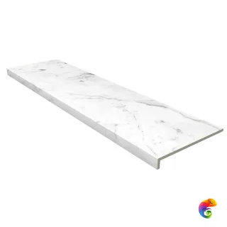 Ступень фронтальная Marble Anti-Slip Rect. Carrara Blanco 31,5*120 (1кор/2шт) Carrara Blanco 31.5×120