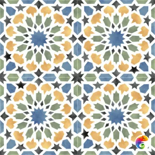 Плитка Tanger Blue 45*45 (1кор/7шт/1,42м2) Blue 45×45