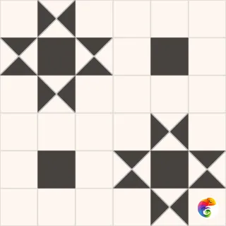 Керамогранит Victorian Dreams Queen Black 45,2*45,2 (1кор/6шт/1,23м2) Black 45.2×45.2