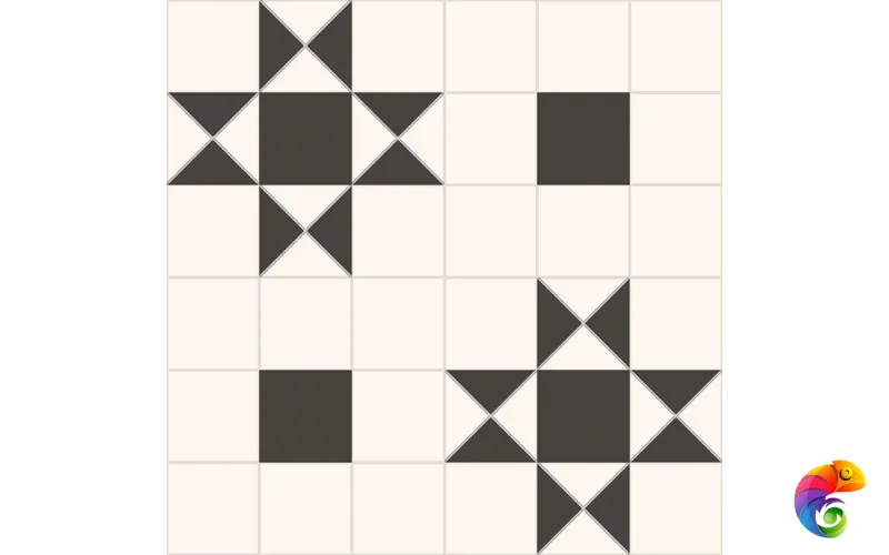 Керамогранит Victorian Dreams Queen Black 45,2*45,2 (1кор/6шт/1,23м2) Black 45.2×45.2