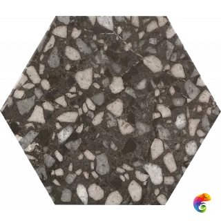 Six Terazzo Black 23*27 (1кор/16шт/0,75м2) Black 23×27