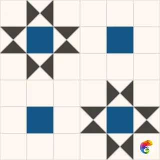 Керамогранит Victorian Dreams Queen Blue 45,2*45,2 (1кор/6шт/1,23м2) Blue 45.2×45.2