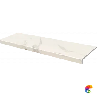 Ступень фронтальная Mandalay Recto White 33*120 (1кор/2шт) White 33×120
