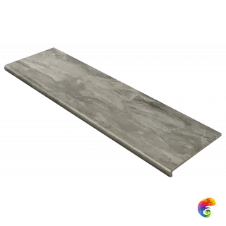 Ступень фронтальная Orobico Fior. C1 Grigio 33*120 (1кор/2шт) Grigio 33×120