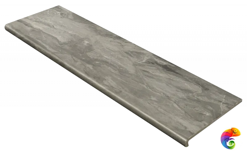 Ступень фронтальная Orobico Fior. C1 Grigio 33*120 (1кор/2шт) Grigio 33×120
