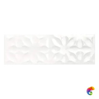 Плитка Freestyle Glossy Struttura 3D Fiore 25*76 (1кор/5шт/0,95м2) Fiore 25×76