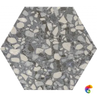 Six Terazzo Blue 23*27 (1кор/16шт/0,75м2) Blue 23×27