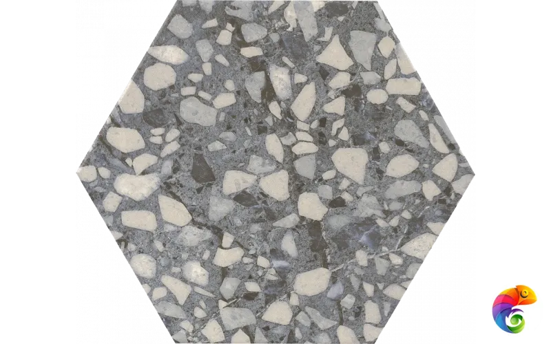 Керамогранит Six Terazzo Blue 23*27 (1кор/16шт/0,75м2) Blue 23×27