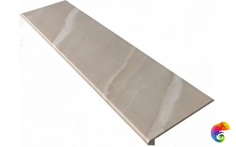 Ступень фронтальная Tibet Smooth Round. Beige 33*120 (1кор/2шт) Beige 33×120