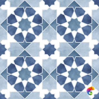 Плитка Rabat Blue 45*45 (1кор/7шт/1,42м2) Blue 45×45