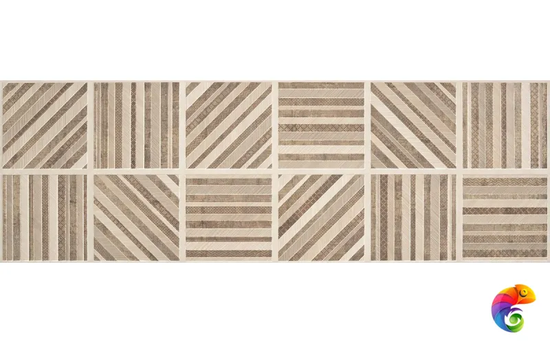 Плитка Indiga Geom Decor 40*120 (1кор/3шт/1,44м2)  40×120