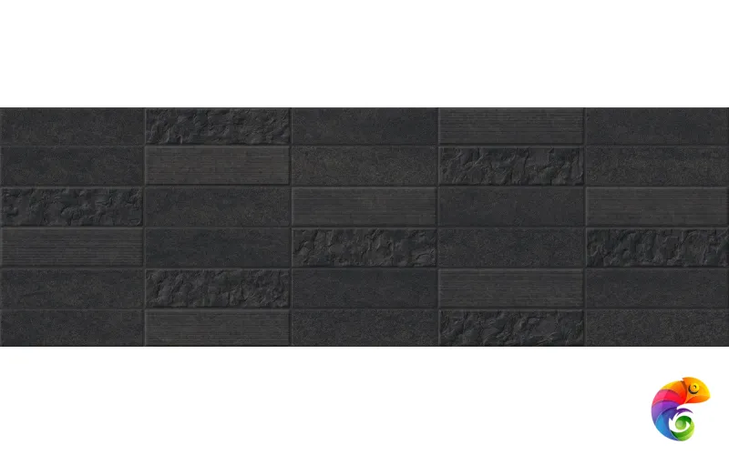 Плитка Spirit Mosaico Negro 25*75 (1кор/8шт/1,45м2) Negro 25×75